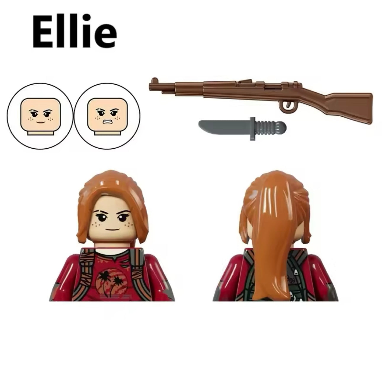 إيلي آخر من صنع مكعبات البناء ، ليغو تركيب lego the last of us جول ألعاب شخصيات الحركة ، جديدة ، صغيرة