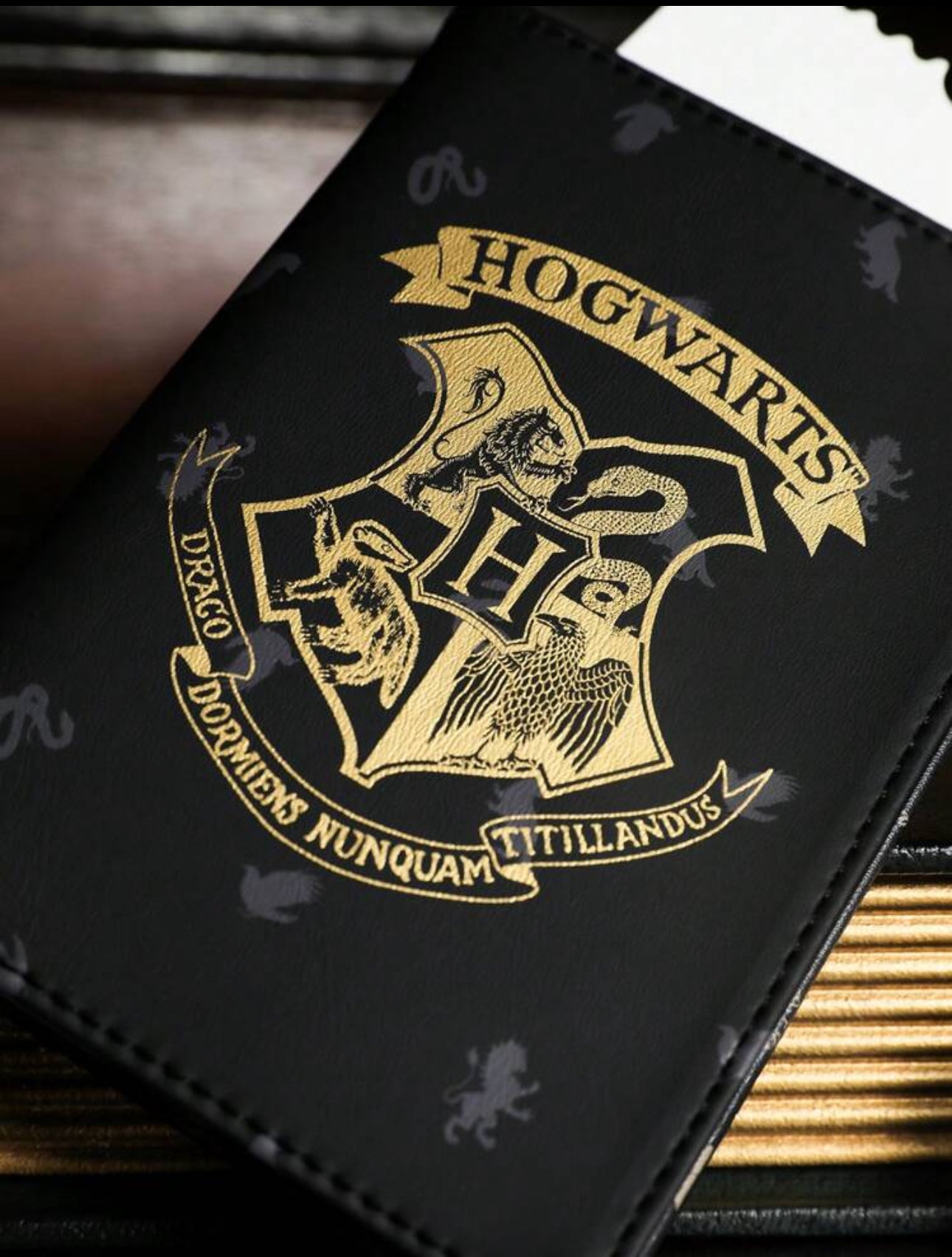 HARRY POTTER حامل جواز سفر بتصميم حروف هوجوورتس من هاري بوتر ، هدايا