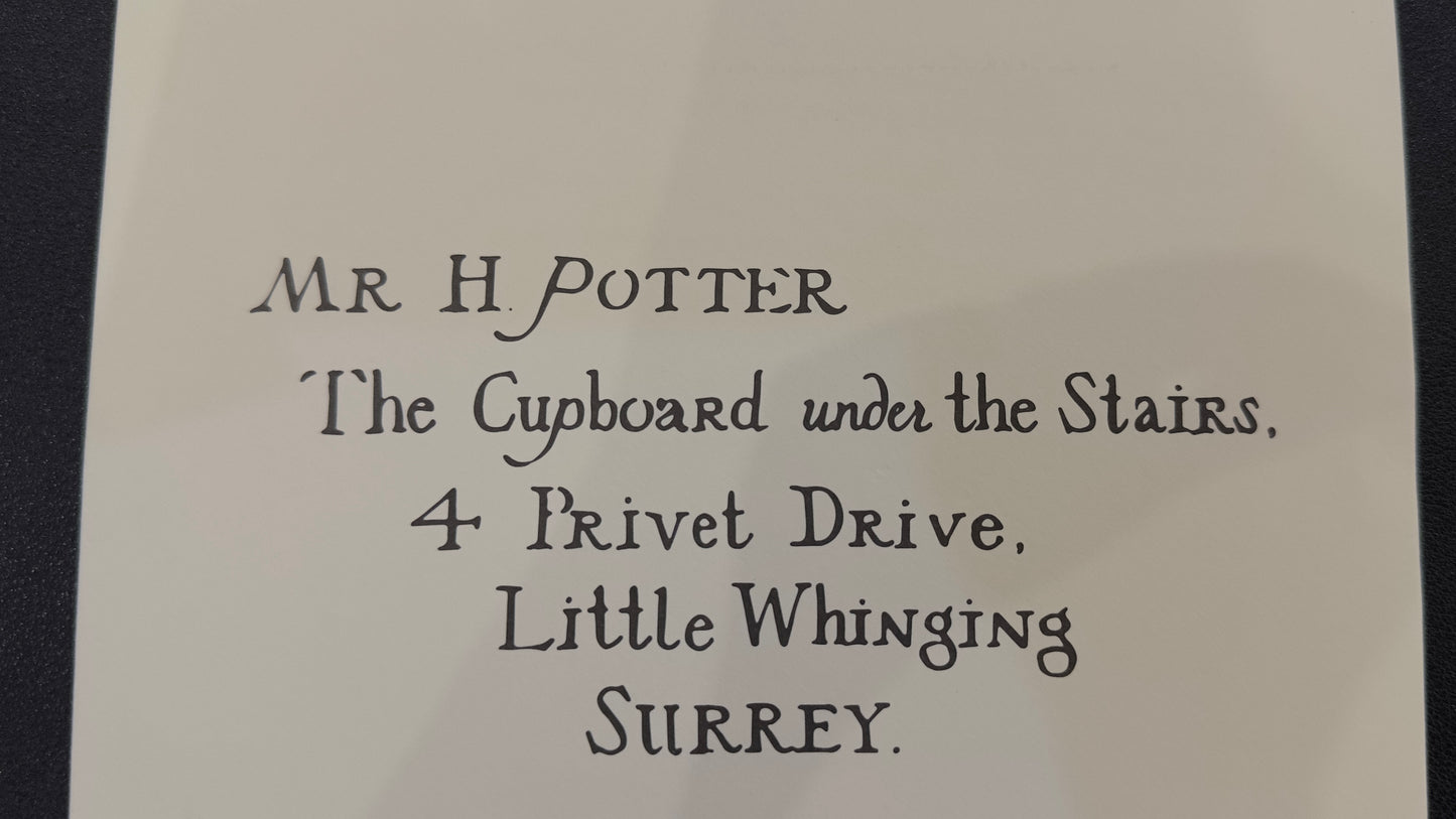 رسالة هاري بوتر وقلادة وتذكرة  هاري لندن إلى بوتر اكسبرس طبق الاصل تذكرة القطار 9 3/4