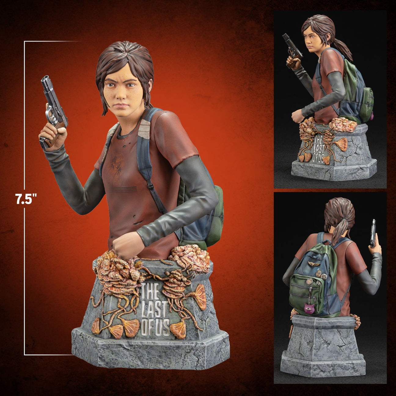 لعبة THE LAST OF US: ELLIE مع تمثال نصفي بمسدس -
