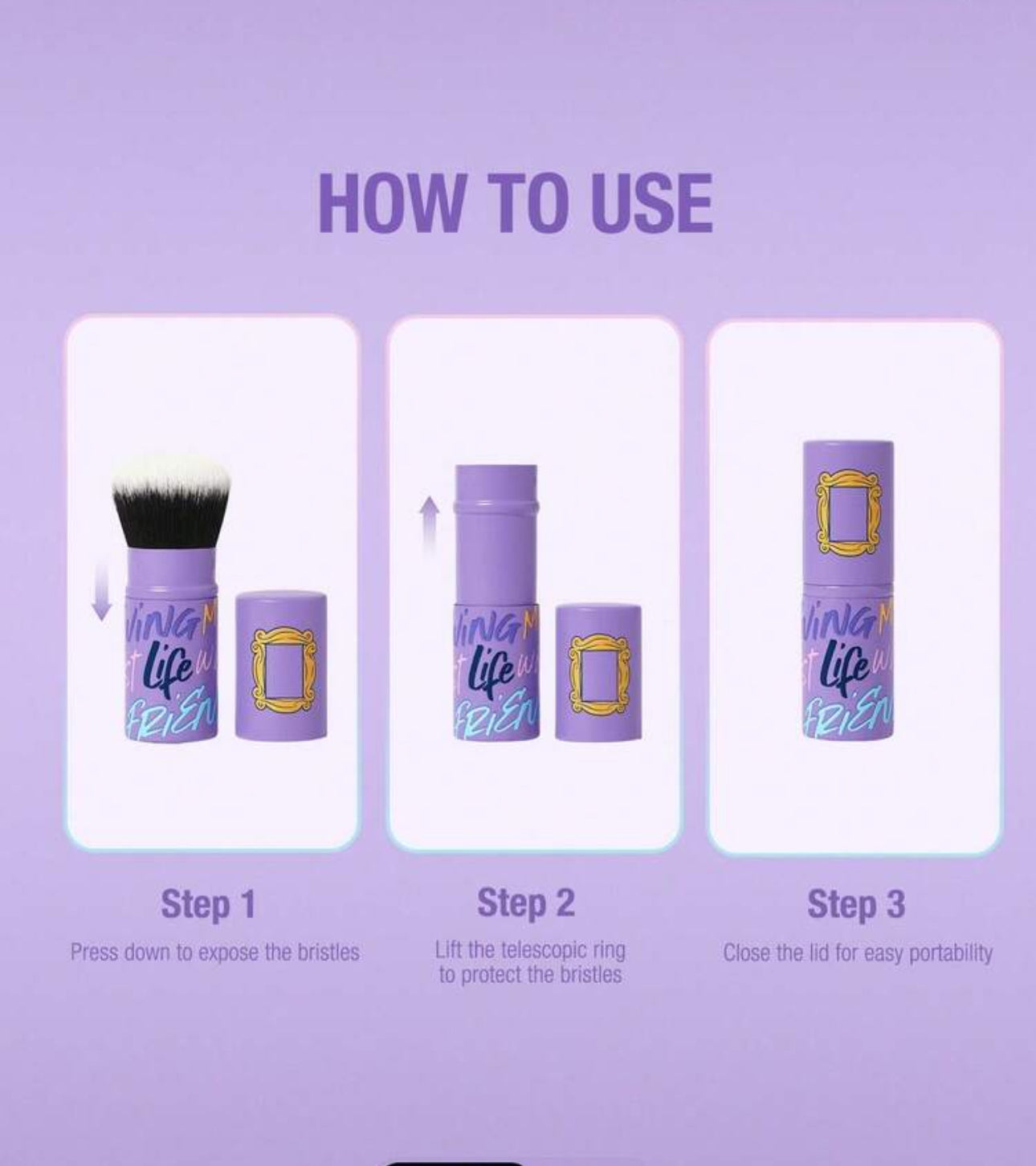 FRIENDS 💜فرشاة مكياج فريندز